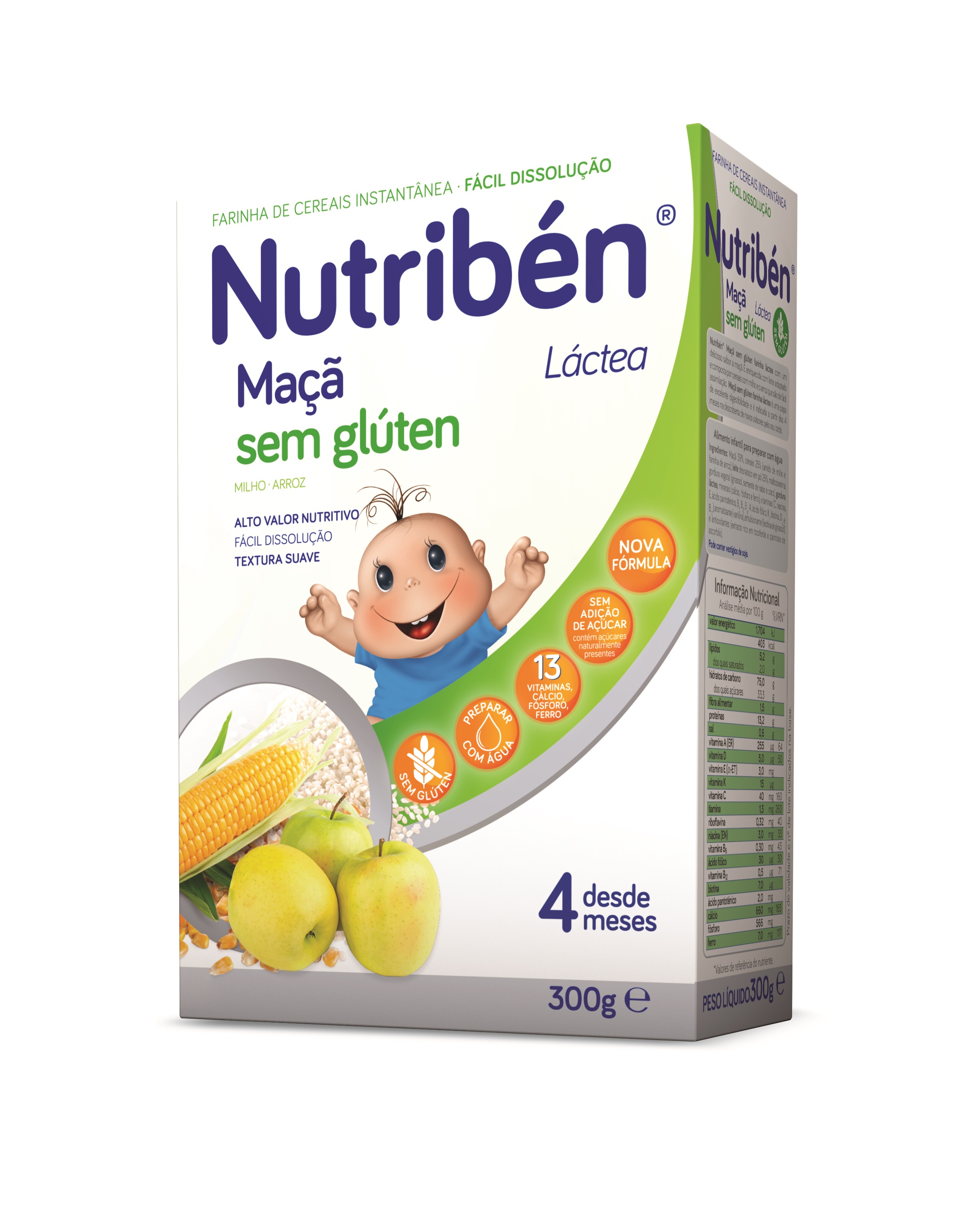 FARINHA  MACA NUTRIBEN  L.A. S/GL 300GRS